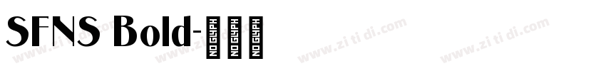 SFNS Bold字体转换